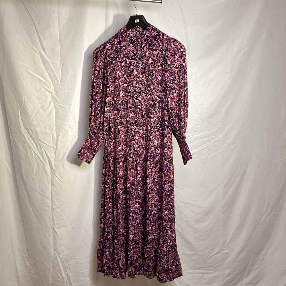 Topshop, maxi, prairie dress floral flowers puff sleeves statement romantic